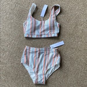 Womens XS swim top and bottoms